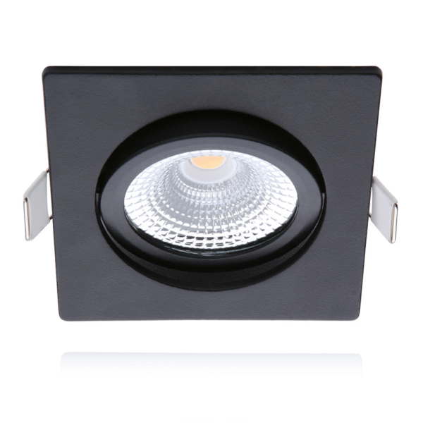ECODIM ED-10026 | LED INBOUWSPOT | KLEINE INBOUWDIEPTE | IP54 | DIM TO WARM | VIERKANT | ZWART | 75MM