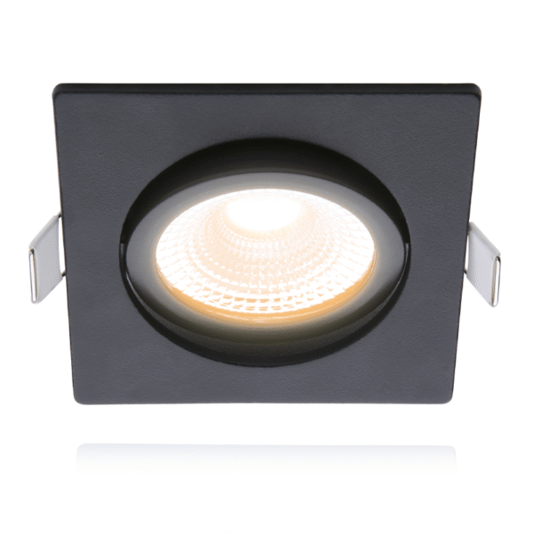 ECODIM ED-10026 | LED INBOUWSPOT | KLEINE INBOUWDIEPTE | IP54 | DIM TO WARM | VIERKANT | ZWART | 75MM - Afbeelding 2
