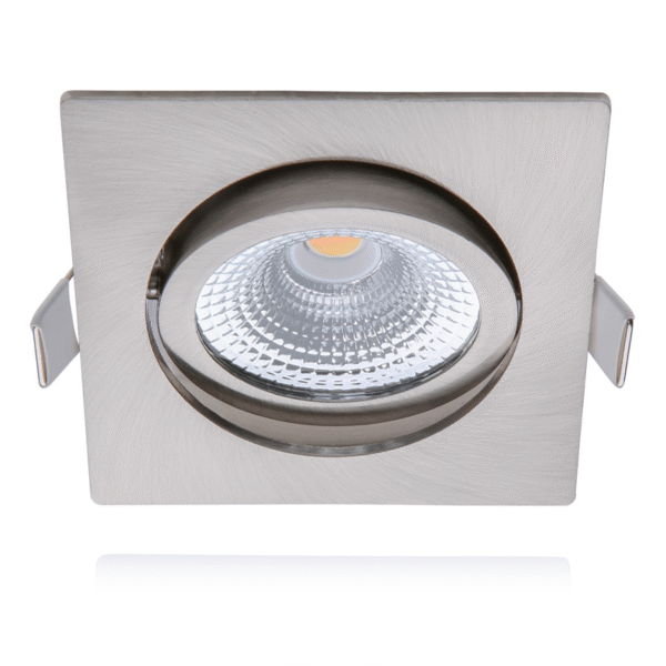 ECODIM ED-10027 | LED INBOUWSPOT | KLEINE INBOUWDIEPTE | IP54 | DIM TO WARM | VIERKANT | GEB. NIKKEL | 75MM