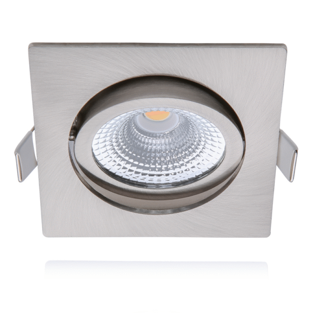 ECODIM ED-10027 | LED INBOUWSPOT | KLEINE INBOUWDIEPTE | IP54 | DIM TO WARM | VIERKANT | GEB. NIKKEL | 75MM
