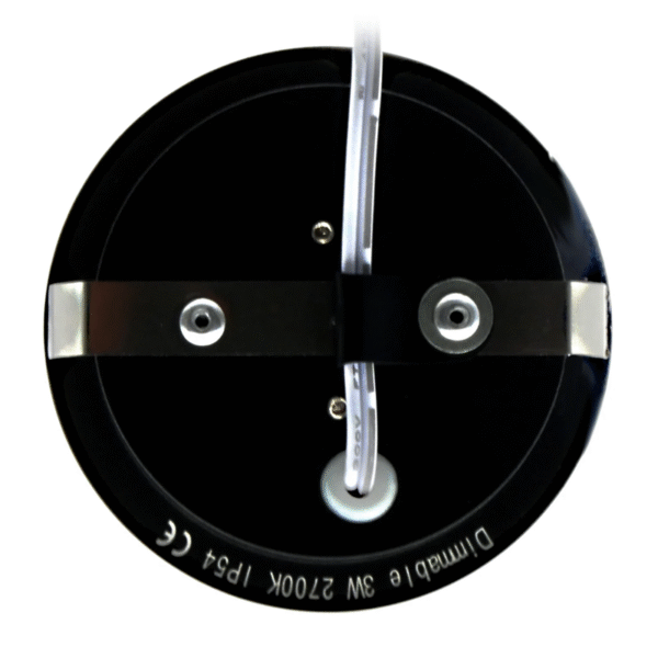 ECODIM | LED MEUBELSPOT | KLEINE INBOUWDIEPTE | IP54 | WARM WIT | ROND | ZWART | 55MM - Afbeelding 6