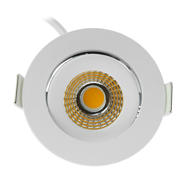 ECODIM ED-10061 | LED INBOUWSPOT | KLEINE INBOUWDIEPTE | IP54 | WARM WIT | ROND | WIT | 55MM - Afbeelding 3