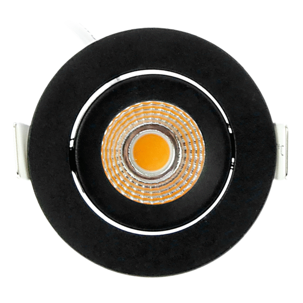 ECODIM ED-10062 | LED INBOUWSPOT | KLEINE INBOUWDIEPTE | IP54 | WARM WIT | ROND | ZWART | 55MM - Afbeelding 3
