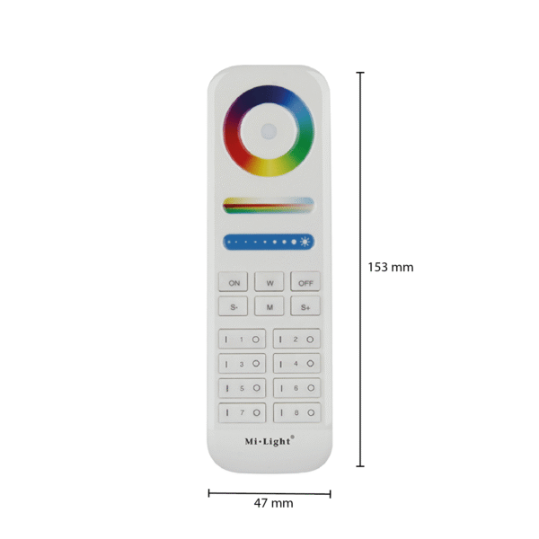 MI-LIGHT | AFSTANDSBEDIENING | 8 GROEPEN | RGB+CCT - Afbeelding 2