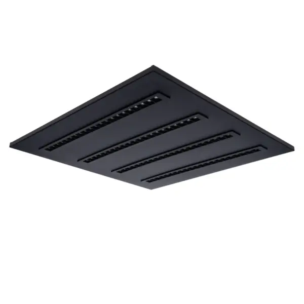 LED LOUVRE PANEEL | NOVA | 60X60CM | 36W | CCT-SWITCH | ZWART - Afbeelding 2
