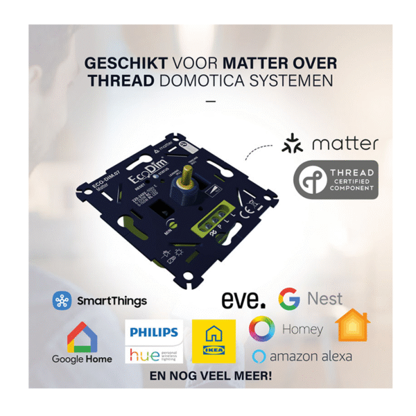 LED DIMMER | MATTER | DRUK/DRAAI | 0-250W (RLC) - Afbeelding 5