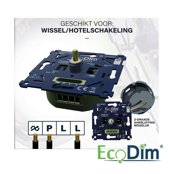 LED DIMMER | MATTER | DRUK/DRAAI | 0-250W (RLC) - Afbeelding 4