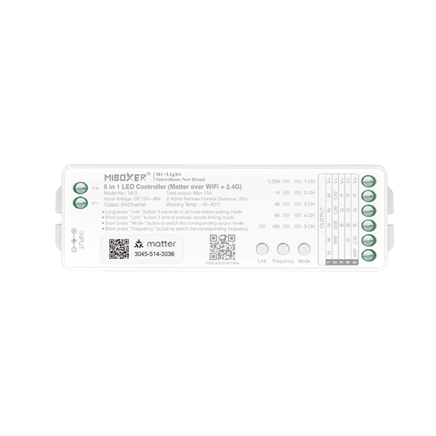 MI-LIGHT LEDSTRIP CONTROLLER 5 in 1 MATTER