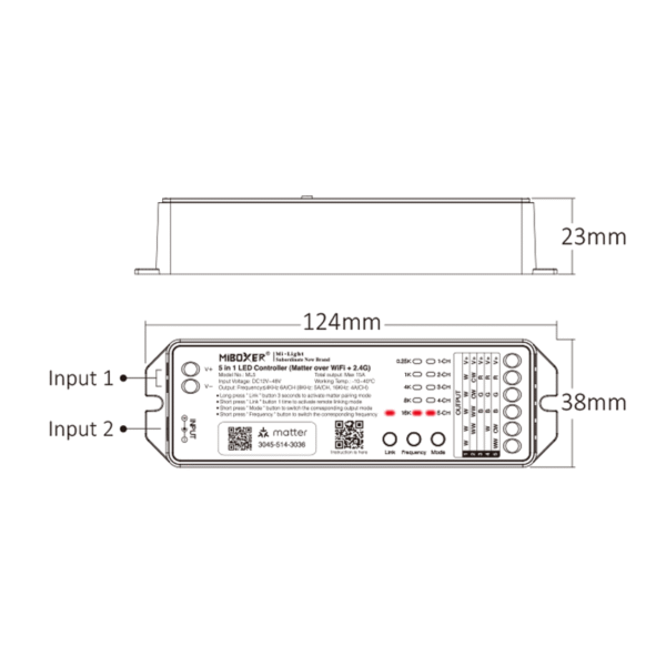 MI-LIGHT LEDSTRIP CONTROLLER 5 in 1 MATTER - Afbeelding 5