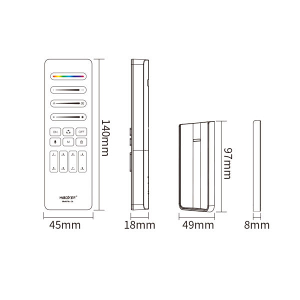 MI-LIGHT | AFSTANDBEDIENING | MAGIC LEDSTRIP - Afbeelding 4