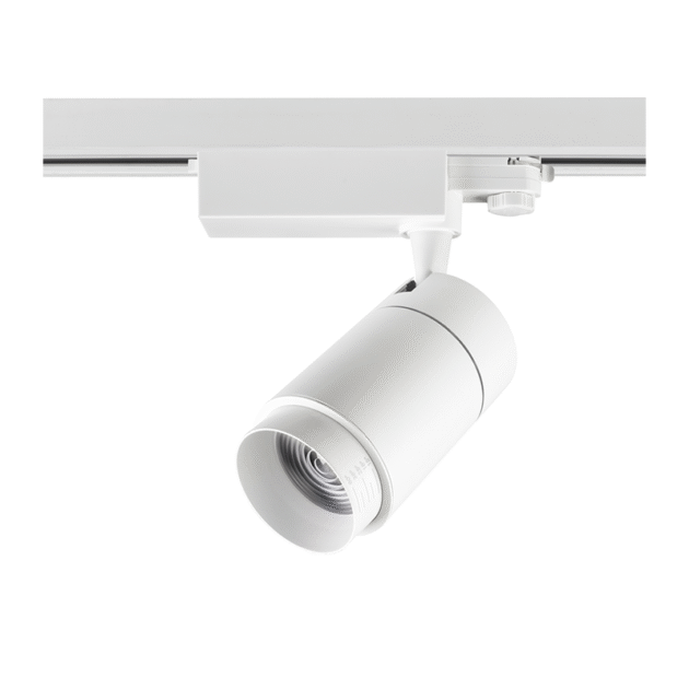 3-FASE RAILSPOT ORCUS 15°-60° ZOOMABLE 30W WIT DIMBAAR