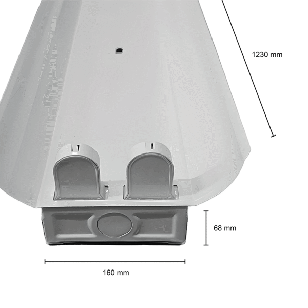 IP22 ARMATUUR REFLECTOR T.B.V. 2X LED TL-BUIS 120CM - Afbeelding 3