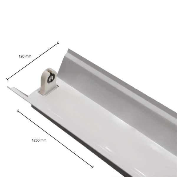 IP22 ARMATUUR REFLECTOR T.B.V. 1X LED TL-BUIS 120CM - Afbeelding 2