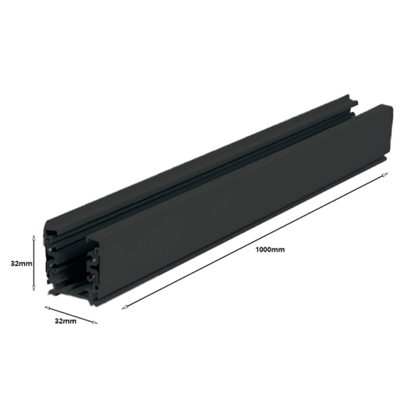 3-FASE RAIL | 100CM | ZWART - Afbeelding 2
