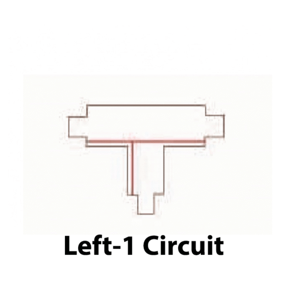 INBOUW 3-FASE | T-VORM CONNECTOR | LEFT-1 | WIT - Afbeelding 6