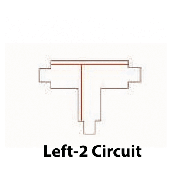 INBOUW 3-FASE | T-VORM CONNECTOR | LEFT-2 | WIT - Afbeelding 6