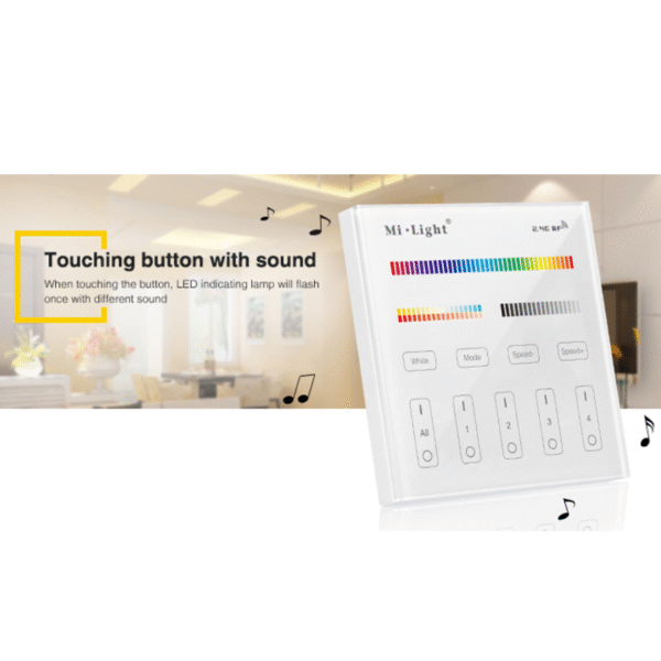 MI-LIGHT AFSTANDBEDIENING 4 GROEPEN RGB+CCT 220V - Afbeelding 14