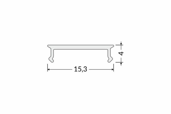 CLICK COVER | 2M |SMART | 16MM | TRANSPARANT - Afbeelding 2