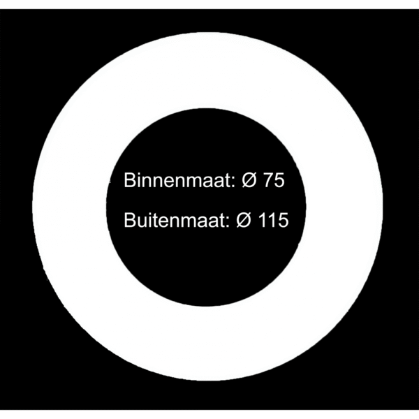 VERLOOPRING METAAL | WIT | Ø75-115mm - Afbeelding 3