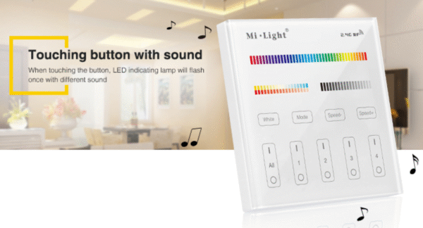 MI-LIGHT AFSTANDBEDIENING 4 GROEPEN RGB+CCT 220V - Afbeelding 30