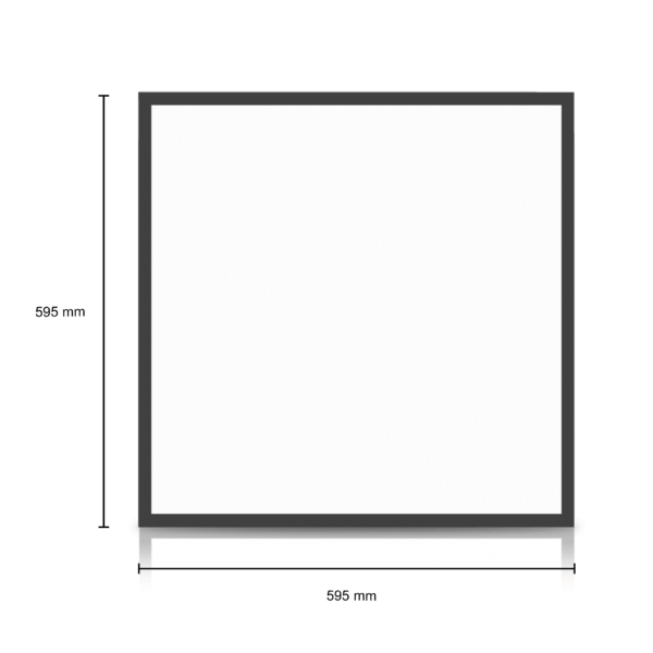 SIDE-LIT LED PANEEL | DESDE | 60X60CM | 36W | ZWART | CCT-SWITCH - Afbeelding 4