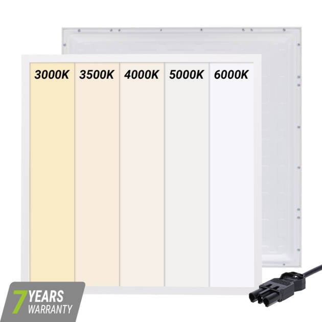 BACK-LIT LED PANEEL | CUPID | 60X60CM | 25W | CCT-SWITCH | MET EUROSNOER